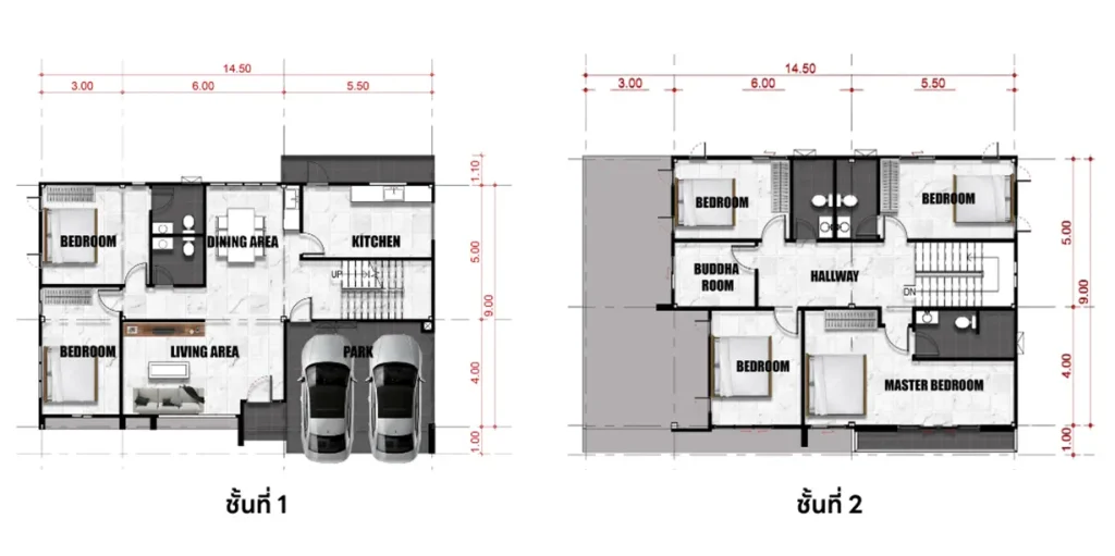 แปลนพิมทับทิม